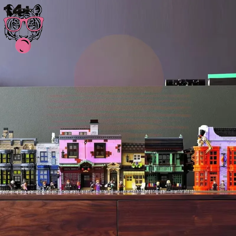 Hot 5544pcs Diagonal Lane Building Adjacent Alley Street View Model The Of Home Decor Christmas Gifts view 4