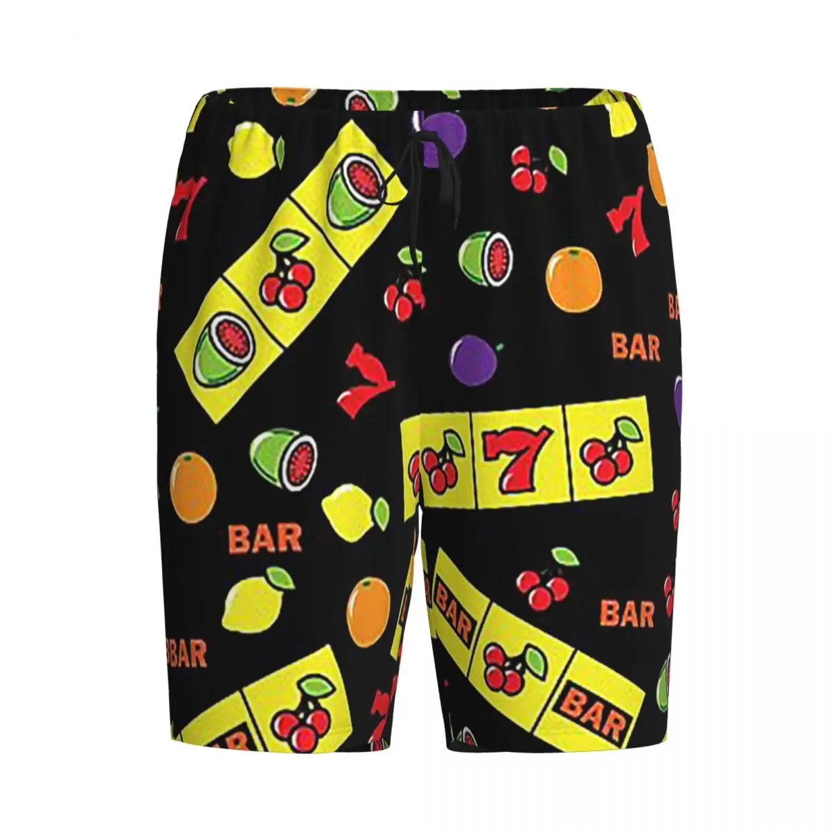 

Custom Casino Lucky Slots Cherry Melon Lemon Fruit Shorts Sleeping Pants Men Pajama Pants Lounge Sleep Sleepwear Bottoms
