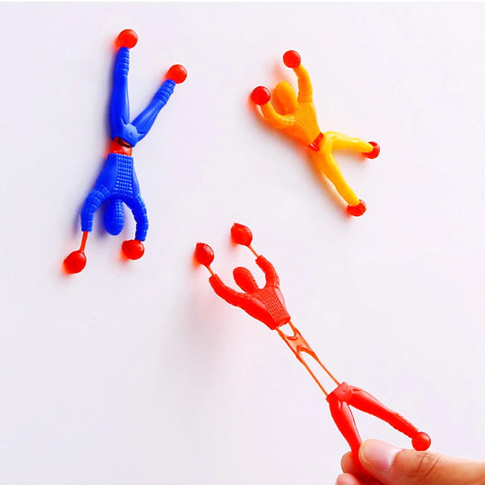 20Pcs Novelty Sticky Wall Climbing Climber Men Kids Boy Birthday Party Favors Supplies Pinata Fillers Treat Bag Goody Bag Gifts