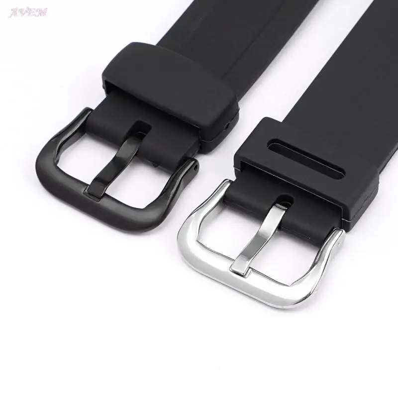 18mm Rubber Watch Strap for Casio AQ-S810W S800W W-735H SGW-300 AE-1000W 1200 Black Silicone Pin Buckle Wrist Band Bracelet Men