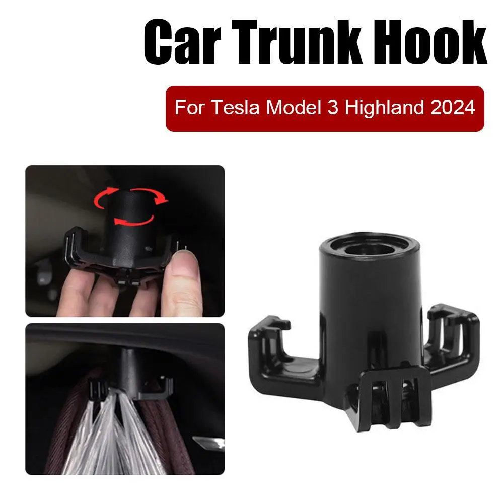 Per Tesla Modello 3 Highland 2024 Gancio per bagagliaio Gancio per borsa della spesa Accessori per ciondolo per auto Vano bagagli Gancio per guanti