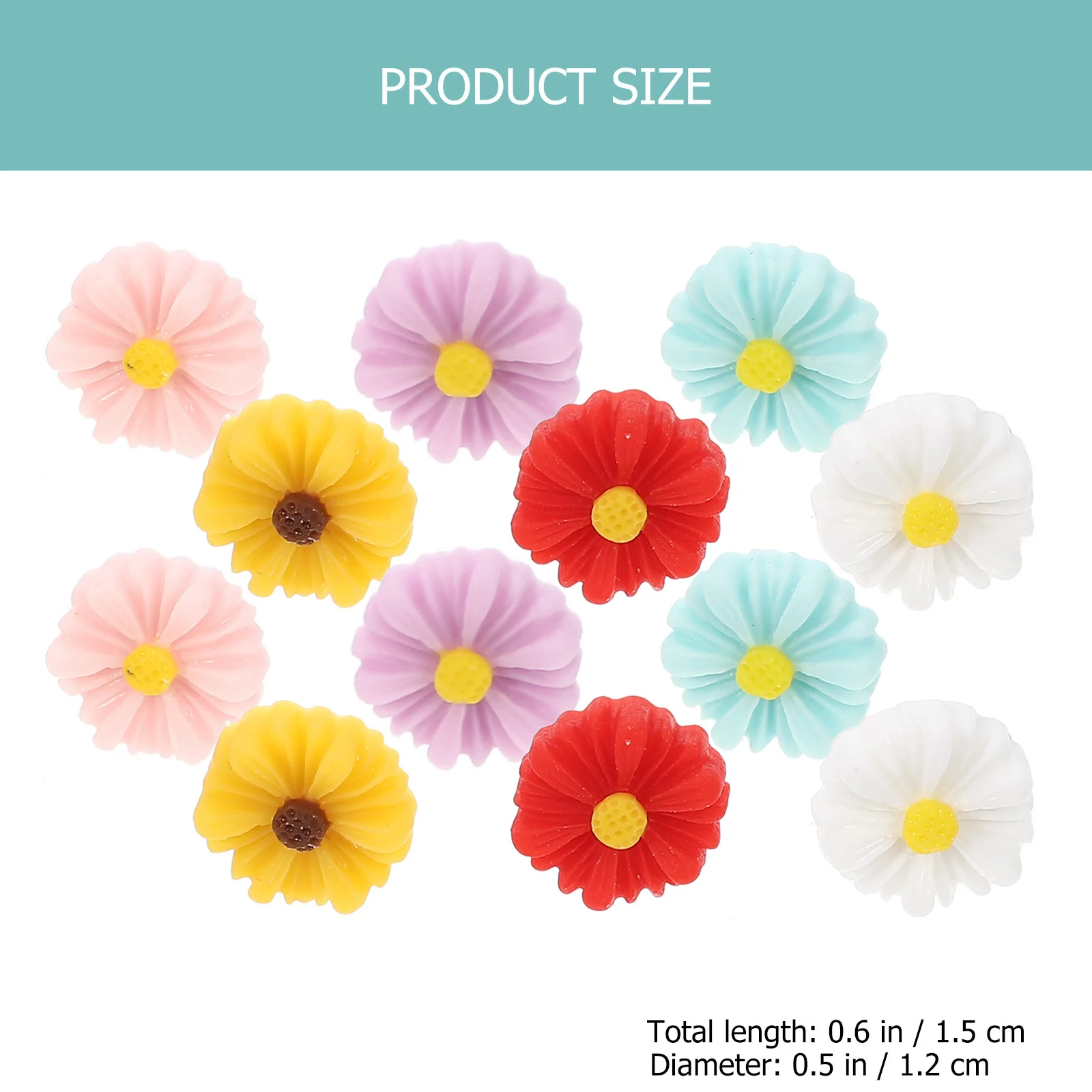 30 قطعة دبابيس دفع على شكل زهرة قابلة لإعادة الاستخدام مسامير الإبهام للمنزل مكتب خريطة دبابيس الزخرفية الاستخدام اليومي دبابيس دفع صغيرة #1