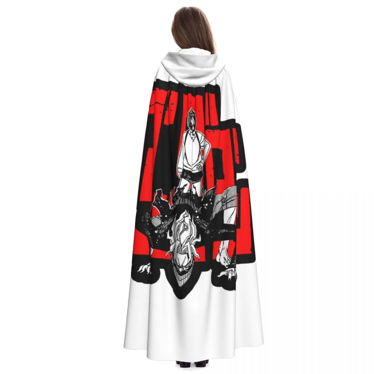 Dandadan Anime Manga Long Hooded Cloak Witch Medieval Costume Cosplay Cape HalloweenVampire Adult Unisex - view 2