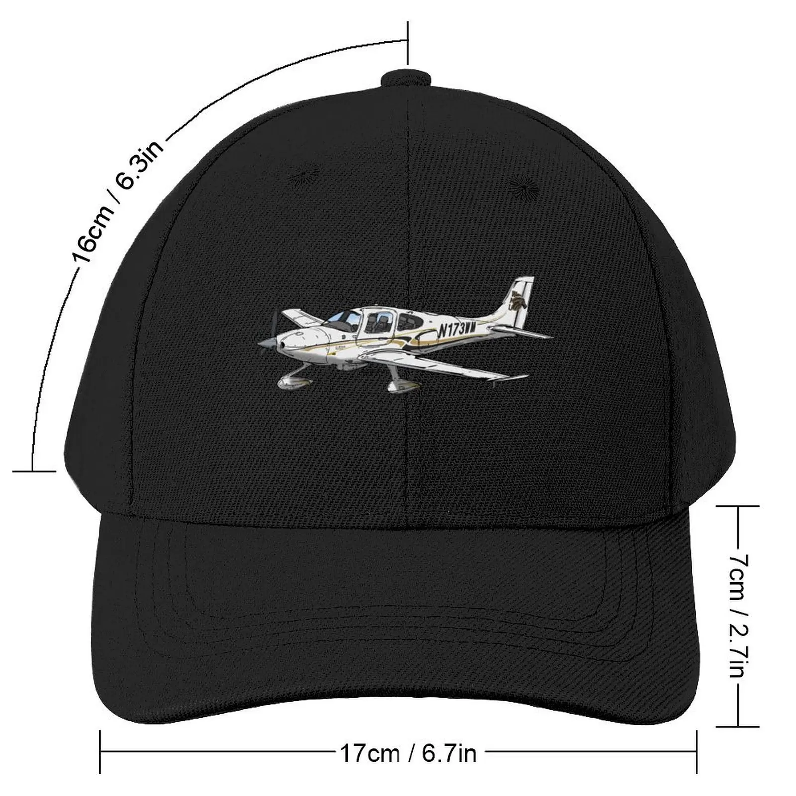 Cirrus SR22 N173WM Baseball Cap funny hat Designer Hat Horse Hat Women's Golf Wear Men's