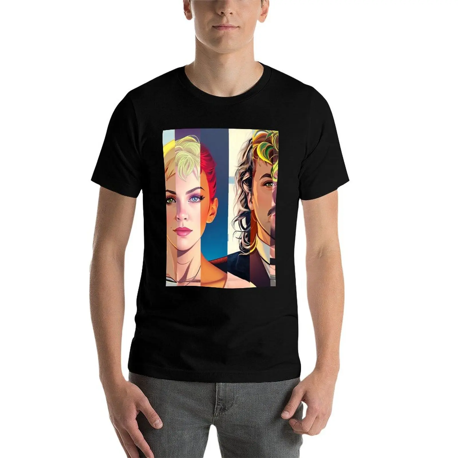 

Eurythmics Revenge T-Shirt cotton t shirt pack mens graphic t shirts t shirts for man pack cotton T-Shirt