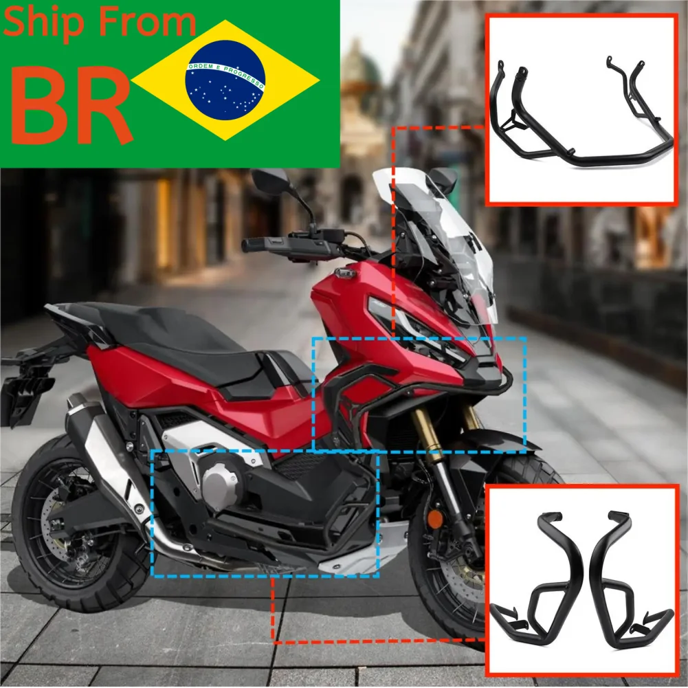 

Motorcycle Crash Bar Engine Guard Frame Protector Cage Falling Protection for Honda X-ADV X ADV 750 2017 2018 2019 2020 Full Set