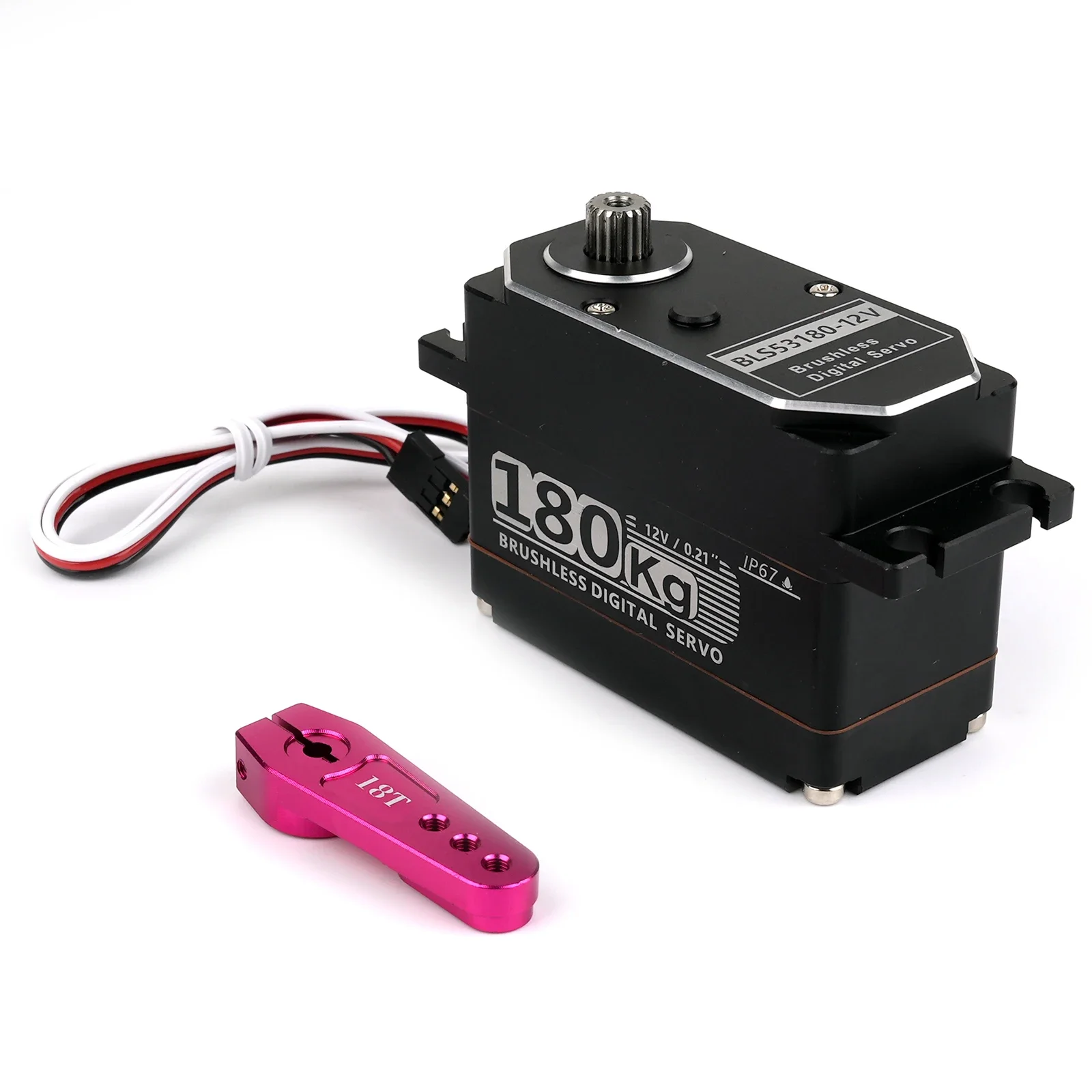 180kg servo motor digital todo em metal 12v bls53180 ângulo sem escova controlado para 1/5 redcat hpi baja 5b ss rc carro SAVOX-0236