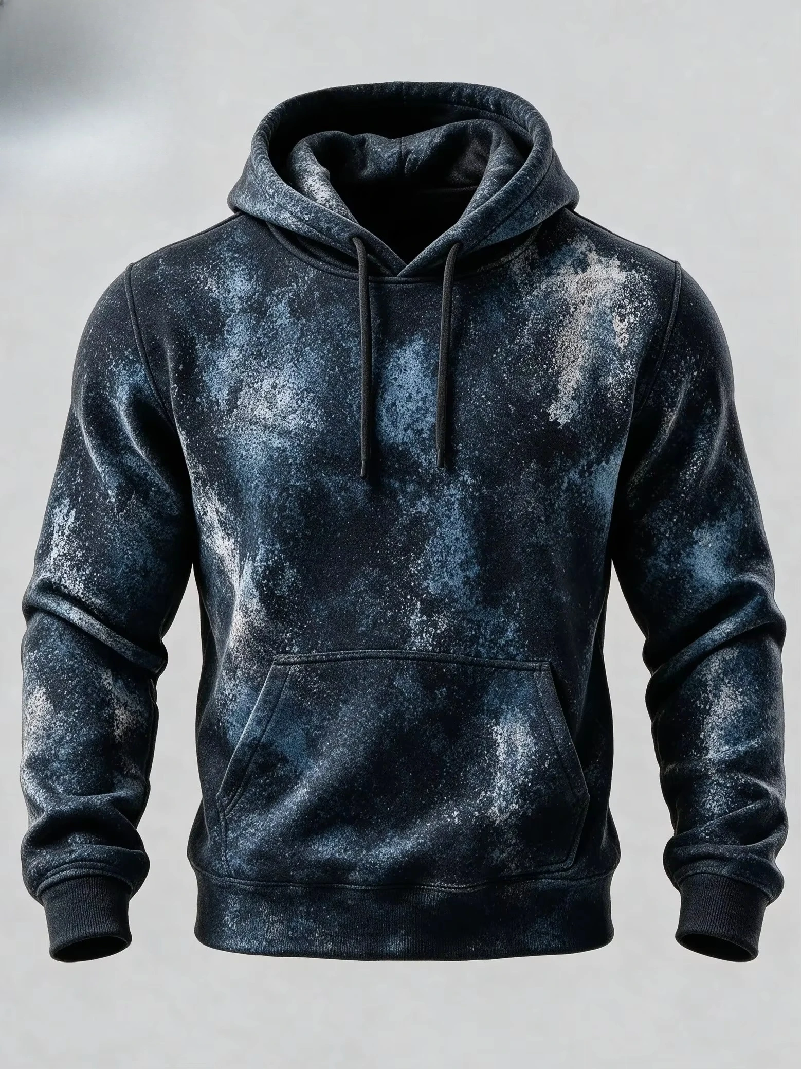 3D Printed Fleece Hoodie Vintage Rust Texture Block Pullover Long Sleeve Kangaroo Pocket Street Casual Sweatshirt