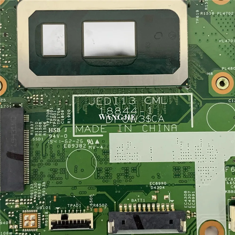 CN-0PKNWK 0HF90F 0PKNWK Para Dell Inspiron 7391 2-em-1 Laptop Placa-mãe 18844-1 i5-10210U 8GB 100% Completamente Testado