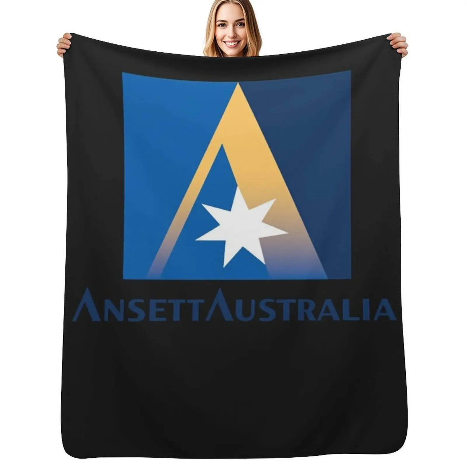 

Ansett australia Throw Blanket Sofa Cute Plaid Personalized Gift Plush Blankets