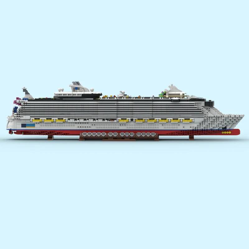 6646ピース ウォーシリーズ オアシス・オブ・ザ・シーズ MOC カスタマイズ モジュラービルディングブロック ブリックモデルデザイン シンプルDIY 男の子向け組み立ておもちゃ ギフト