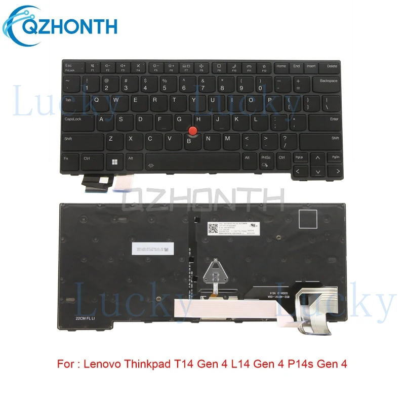 

Новая американская клавиатура с подсветкой для Lenovo Thinkpad T14 Gen 4 L14 Gen 4 P14s Gen 4