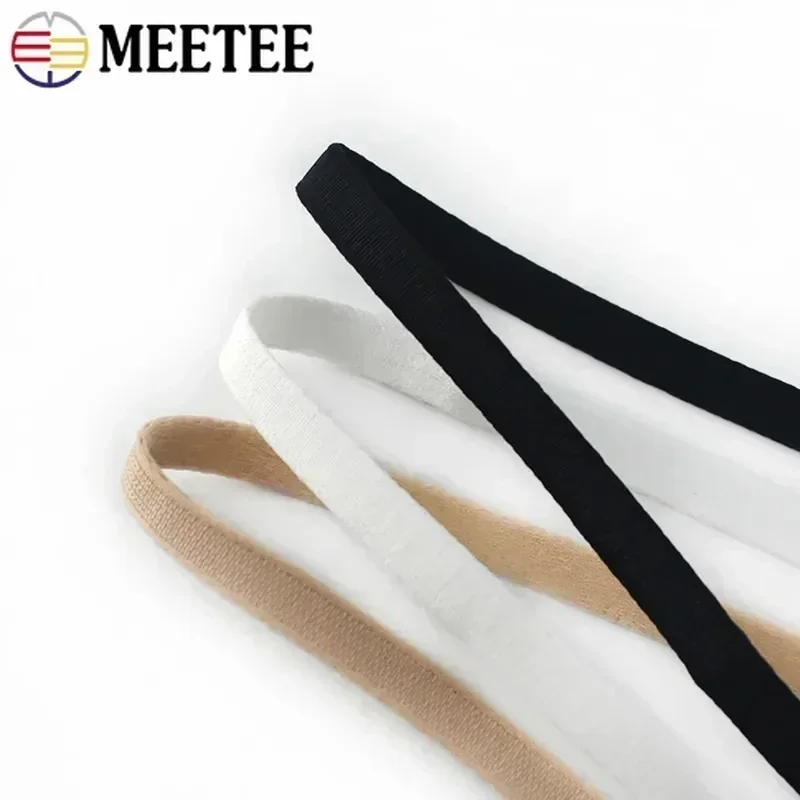 20Meters Meetee 10/12mm Nylon Underwire Channeling Bra Ribbon for Handmade Sewing Underwear Wedding Dress Clothing Accessories