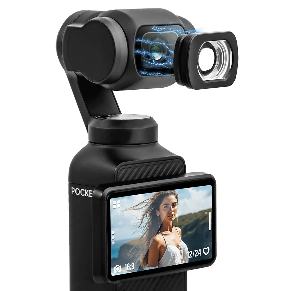 

Wide Angle Lens for DJI Osmo Pocket 4 3, 112° Magnetic Attach/Multi-Coated/HD Optical Glass Wide-Angle Lens Accessories