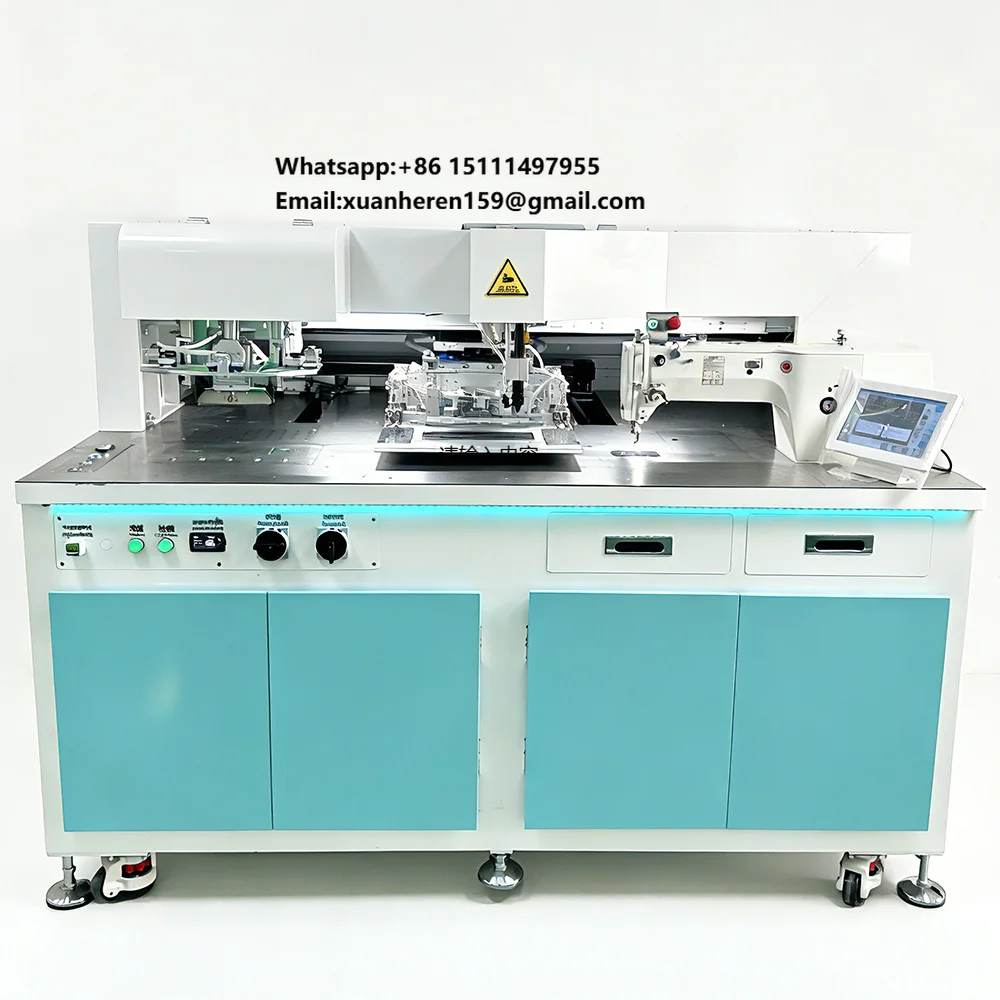 Programmable Automatic Zipper Sewing Machine Laser Pocket Open Pocket Welting Stitching Machine