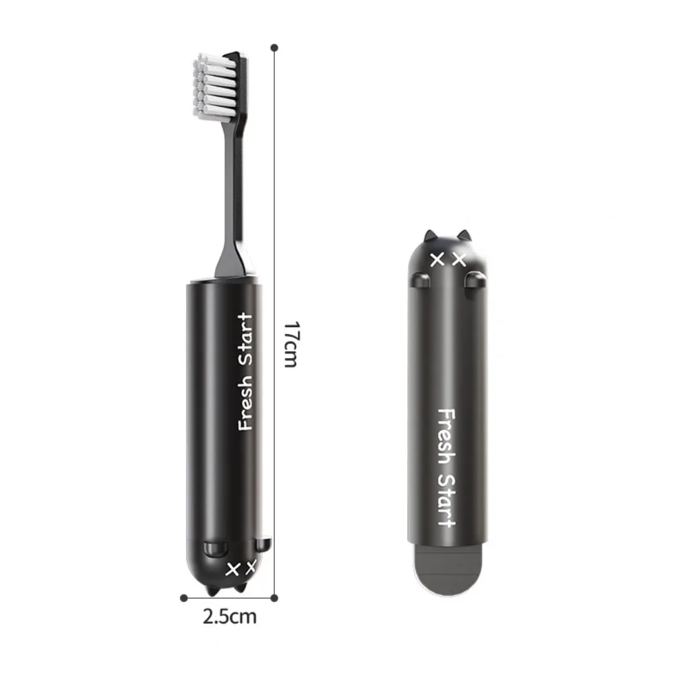 Durable Foldable Travel Toothbrush Portable Mini Dental Brush Soft Bristle Detachable Adult Toothbrush for Adult Business Travel