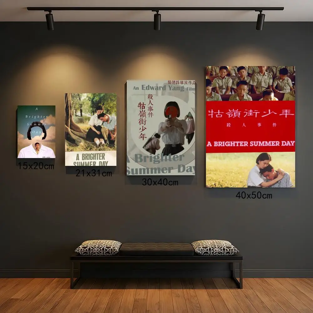 classic movie A-A Brighter Summer Day-Y Poster Self Adhesive Wall Decor for Modern Home Cafe Office and Bar