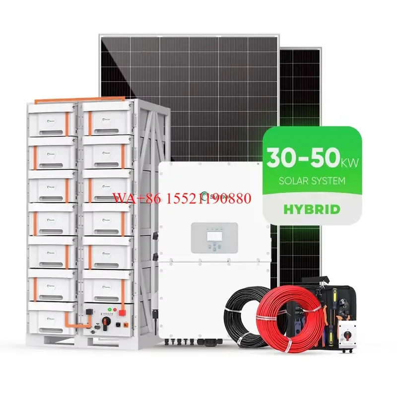WMWMNU for Sunpal 30KW 50KW Off Grid Solar Power Hybrid System Complete Kit with Energy Storage