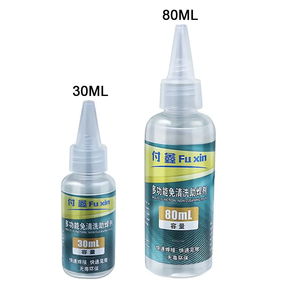 30ml 80ml Stainless Steel Flux Battery Electrode Soldering Quick Repair Clean Free Soldering Flux Soldering Flux Liquid