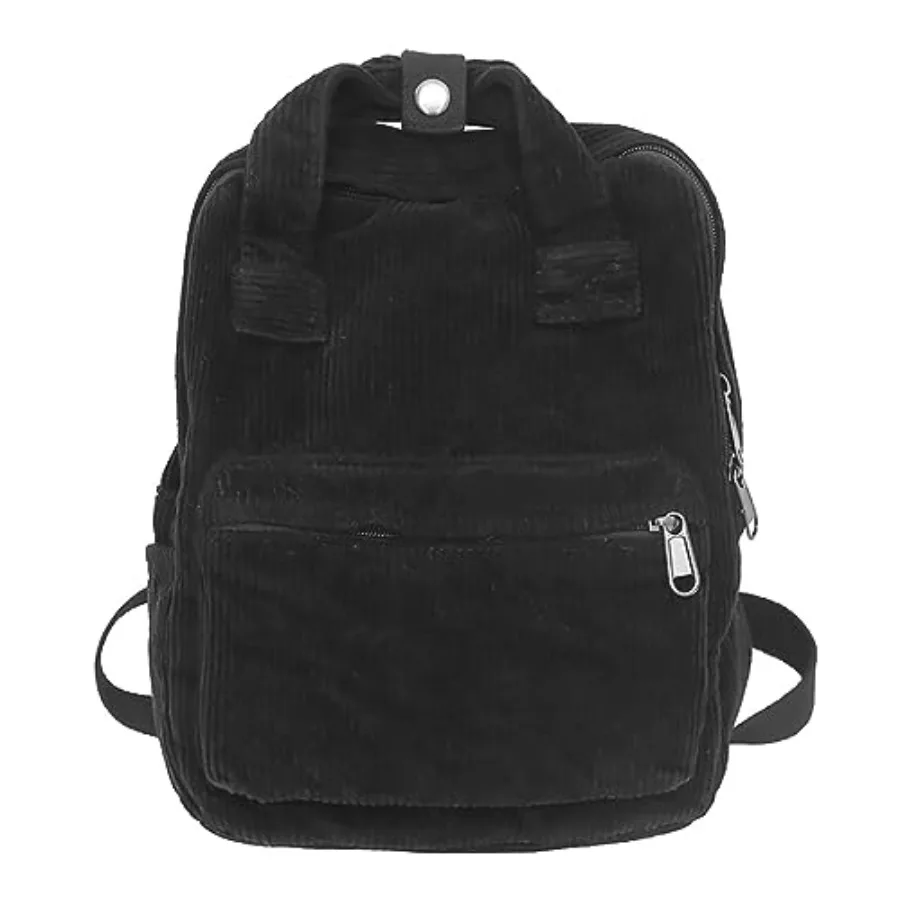 

Small Corduroy Backpack Purse for Women - Vintage Mini Fashion Casual Aesthetic Backpack