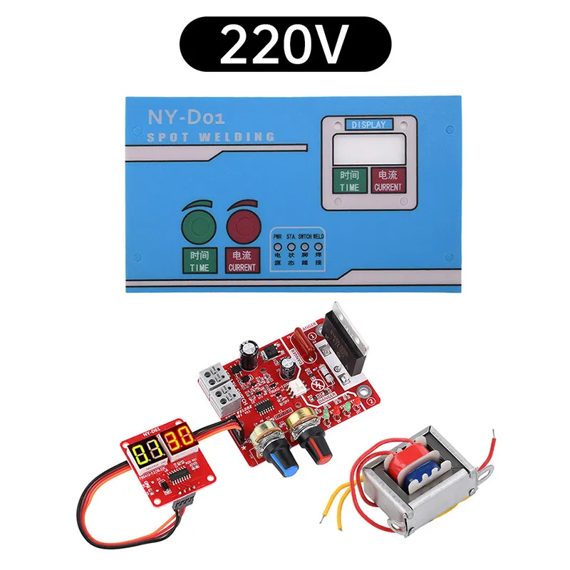 NY-D01 Single pulse spot welding machine control board, adjusting time current spot welding machine controller, digital display