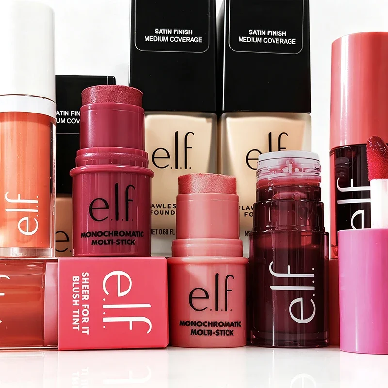 Fashion Brand Elf Latest Style Fruit Lip Gloss & Lip Cheek Dual Purpose Liquid Powder Blusher Lasting Easy To Colors Cosmetics