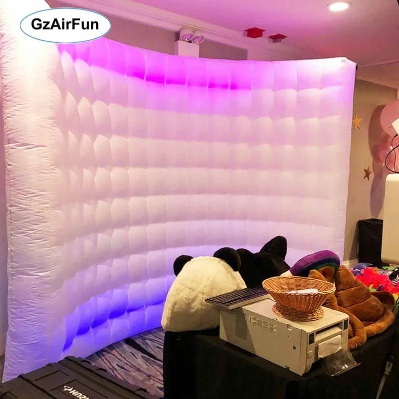JINLI TOYS OCEANFactory Custom Led Portable Photo Booth Wall Inflatable Photo Booth Enclosure