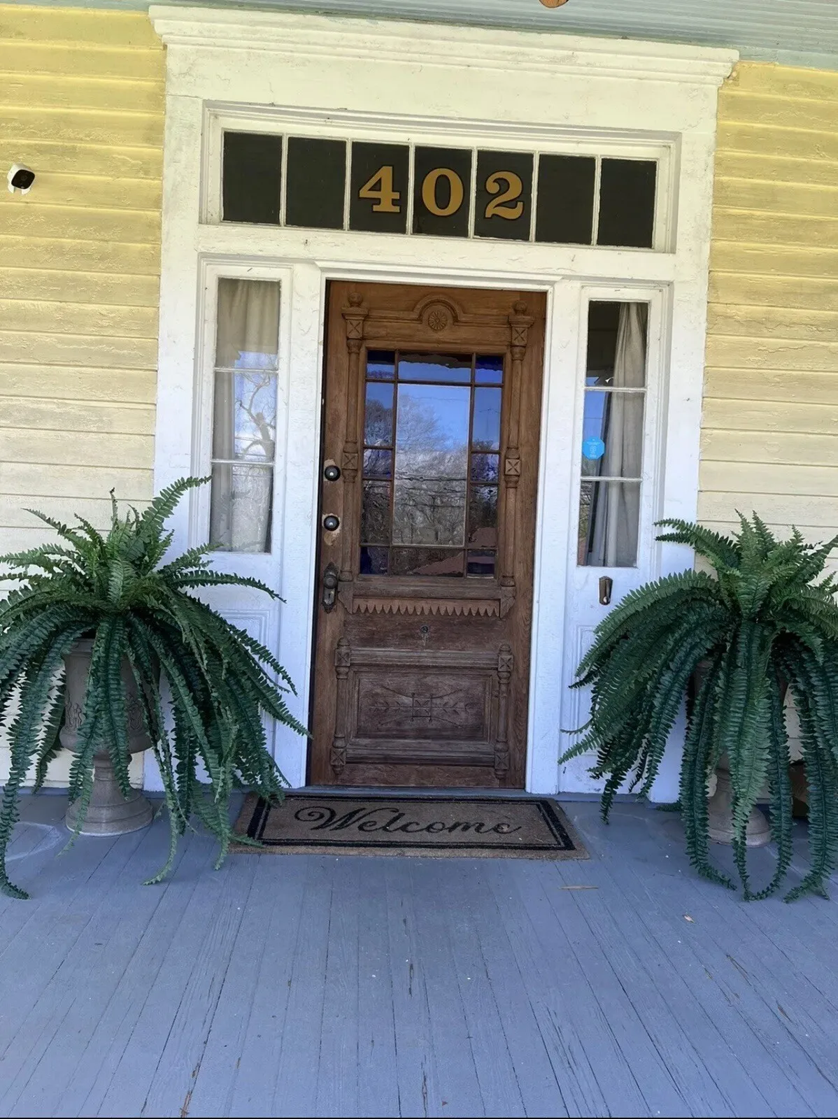 

47” Boston Fern Large Artificial Bush Plant w/59 Lvs Home Decor. Retail $114