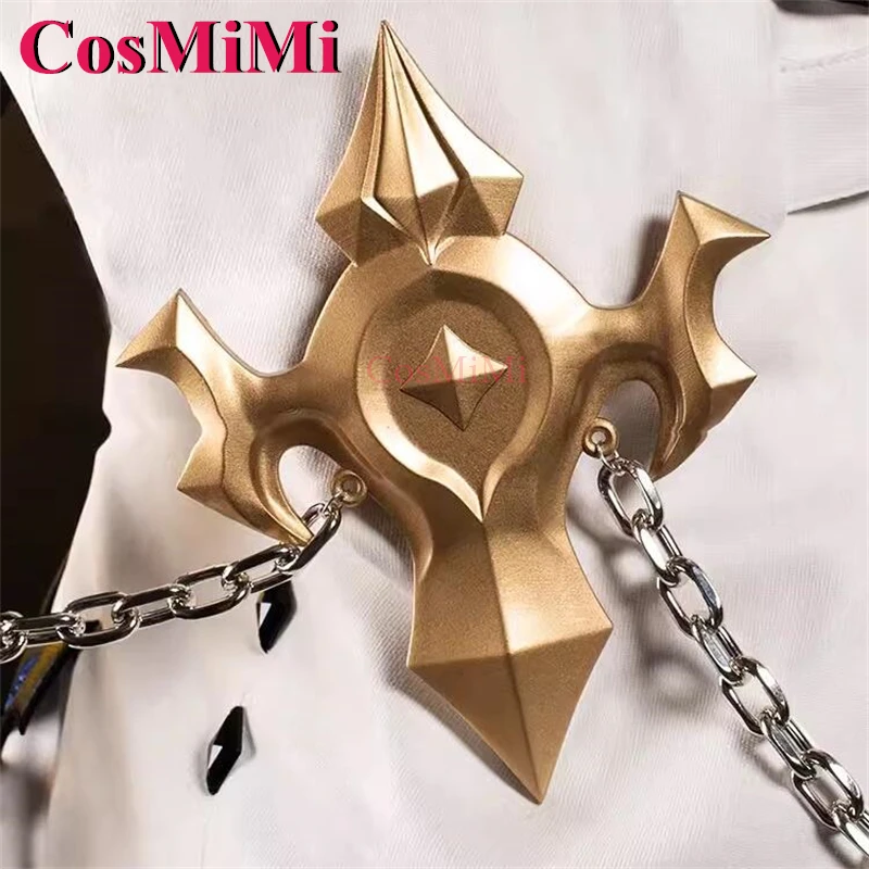 CosMiMi Spiel Genshin Impact Albedo Cosplay Kostüm Mode Hübsche Kampfuniform Männer Karneval Party Rollenspiel Kleidung S-XL