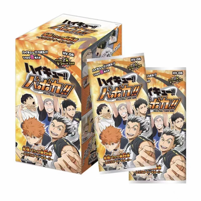 Haikyuu Anime Character Collection Cards, Booster Box, Hinata Shoyo, Kageyama, Tobio, Tsukishima, Hotaru, Toy Gift, Versão Coreana