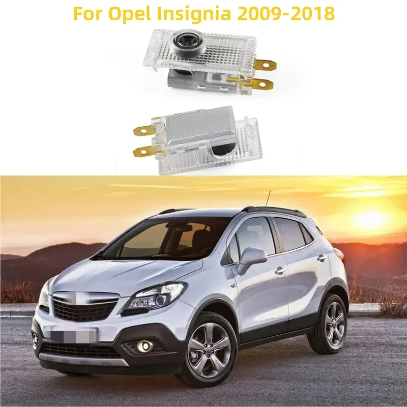 

2X Car Door Welcome Courtesy Lights Styling Pattern Laser Projector Lamps For Opel Insignia 2009-2018 Car Decoration Accessories