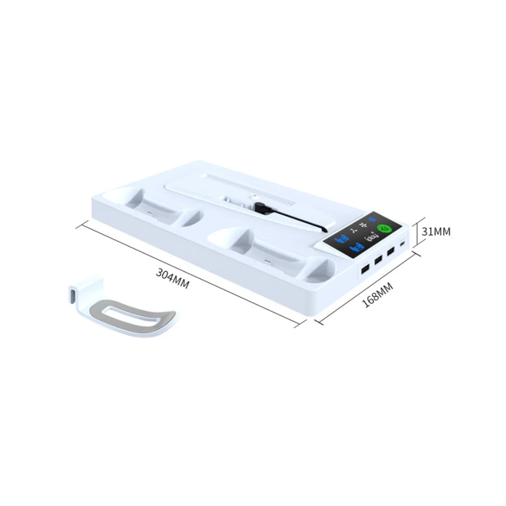 For PS5 PRO console cooling base P5 controller charger Slim game console cooling fan base