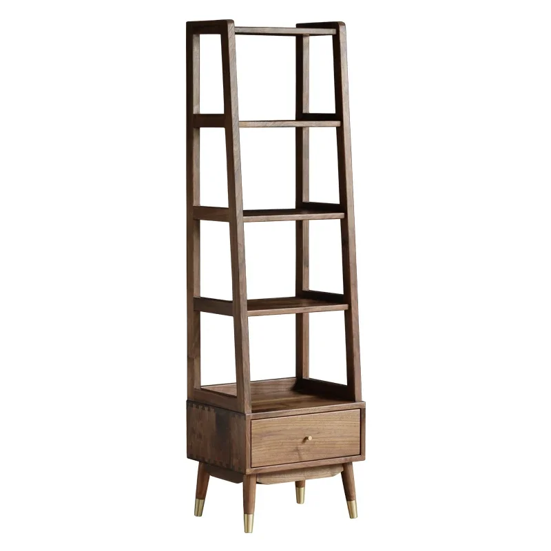

Solid Wood Bookshelf Floor Shelf Simple Nordic Simple Storage