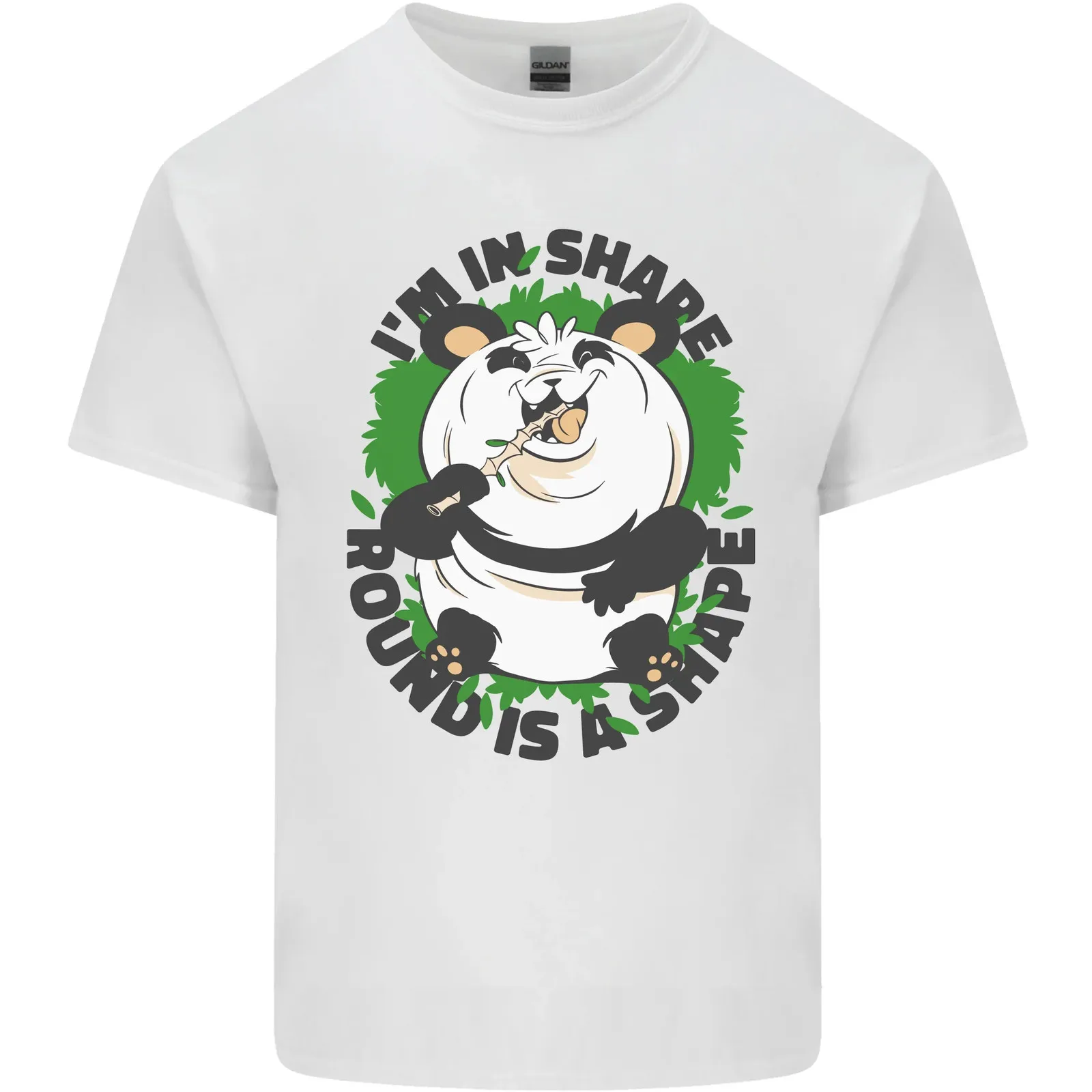 Camiseta de algodón para hombre, divertida, con diseño de oso panda, gordo, humor, camiseta