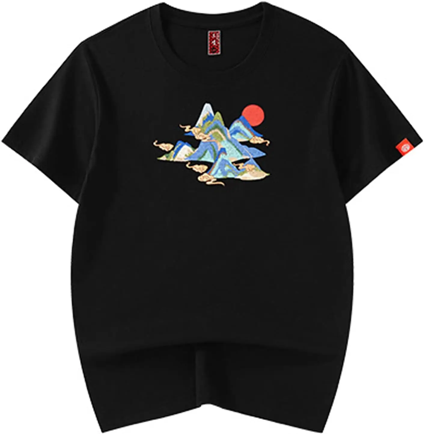 Niepce Inc Japanese Streetwear Cotton Embroidery Graphic Tees for Men