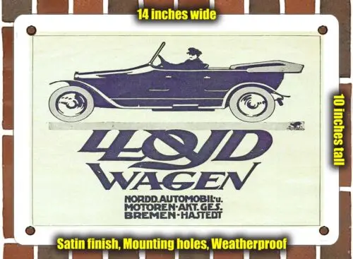 METAL SIGN - 1913 Lloyd Tourer - 10x14 Inches