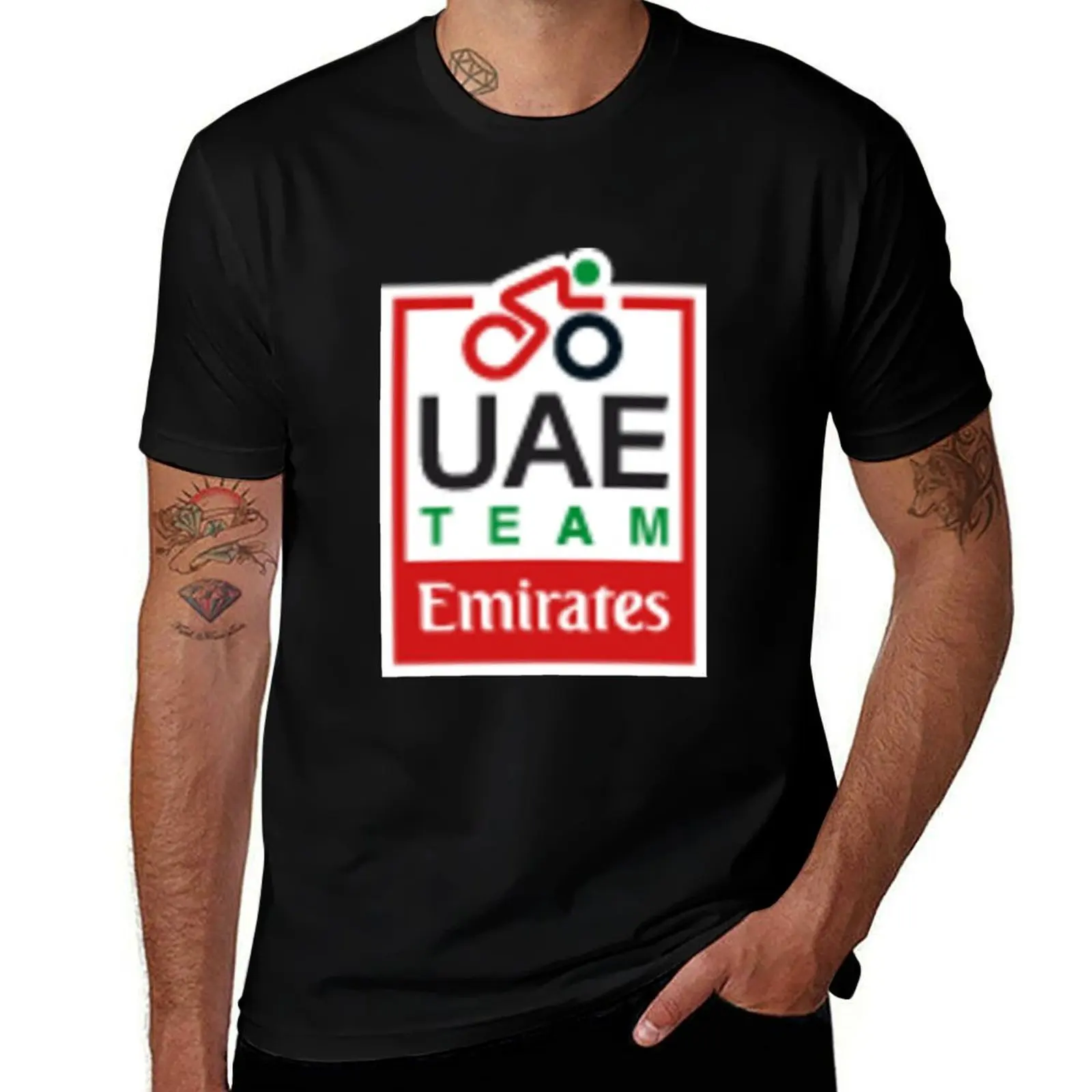 

UAE TEAM EMIRATES T-Shirt new edition summer tops Louboutins heavyweight t shirts for men