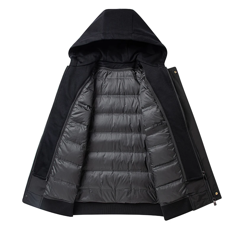 YEAE Short Down Jacket Designer Men's Clothing Padded and  Warm Winter Men Down Jacket Duck Down Male Padding Casual Male Coat