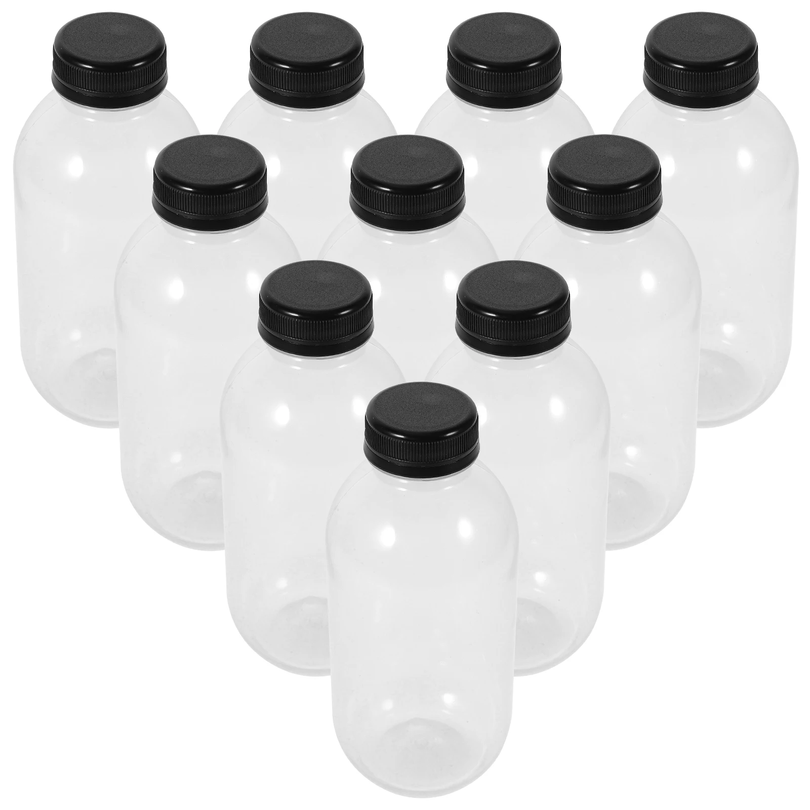 

Heat Resistant Milk Bottle Reusable Bottles for Drinks Water Black Plastic Travel