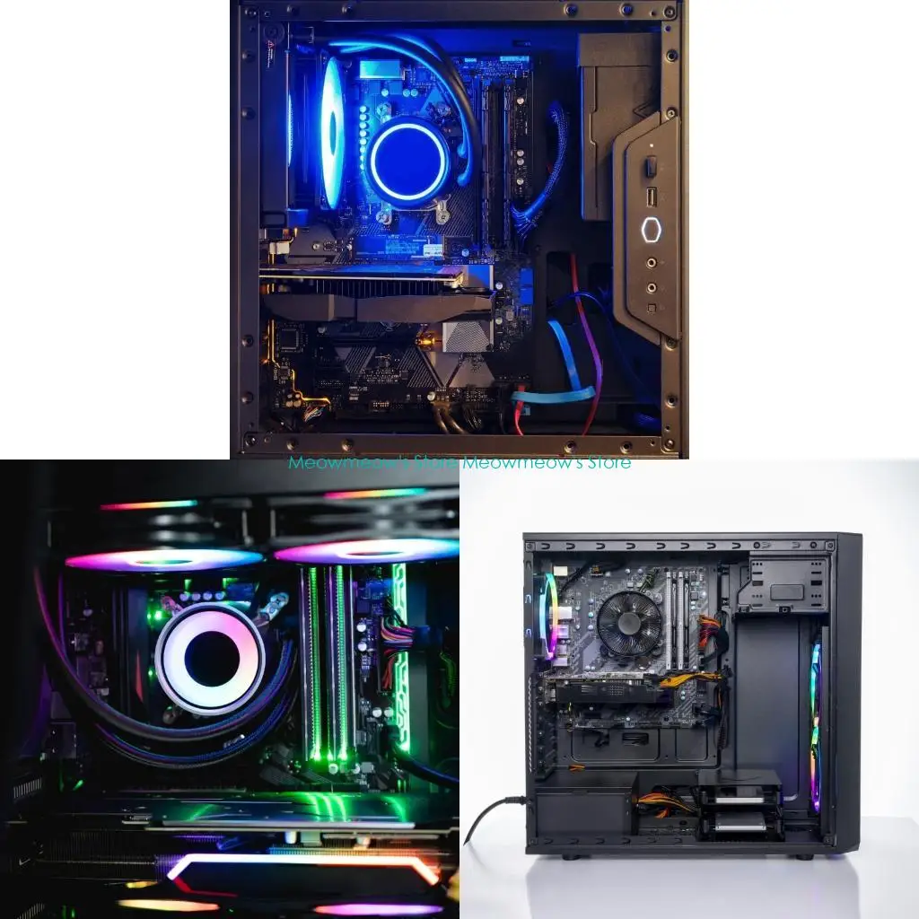 W91A Автоматическая регулировка кабеля вентилятора видеокарты 4-контактный ШИМ-регулятор температуры для бесшумного охлаждения и