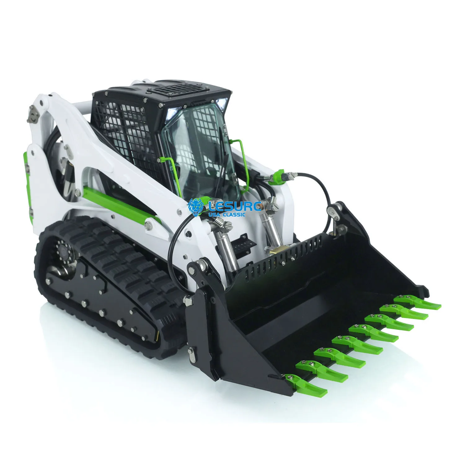 Stock en EE. UU. LESU 1/14 Aoue Lt5 RC cargador hidráulico Skid-Steer RTR Radio coche con orugas juguetes al aire libre modelo regalos THZH1353