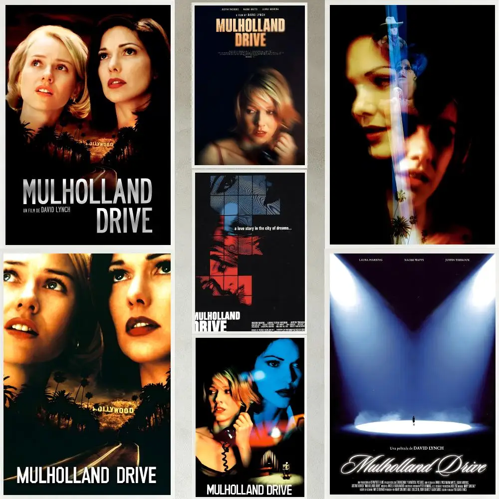 movie Mulholland Drive Poster Poster HD Waterproof Self-adhesive Art Print Wall Decor for Bedroom Living Room Gift