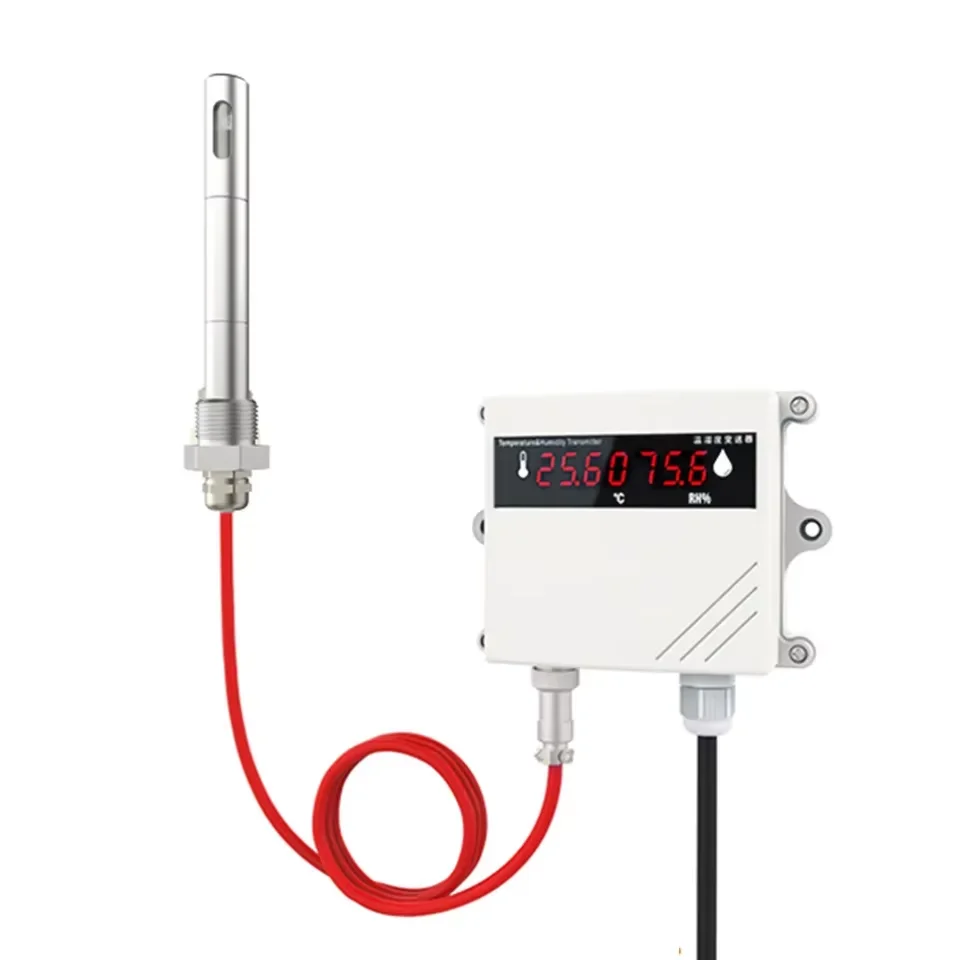 

0-120℃ Ra.nge RS485 4-20mA Humidity Sensor ABS Ma.teria.l ODM Customiza.tion Supported High Thermohygrometer with Digita.