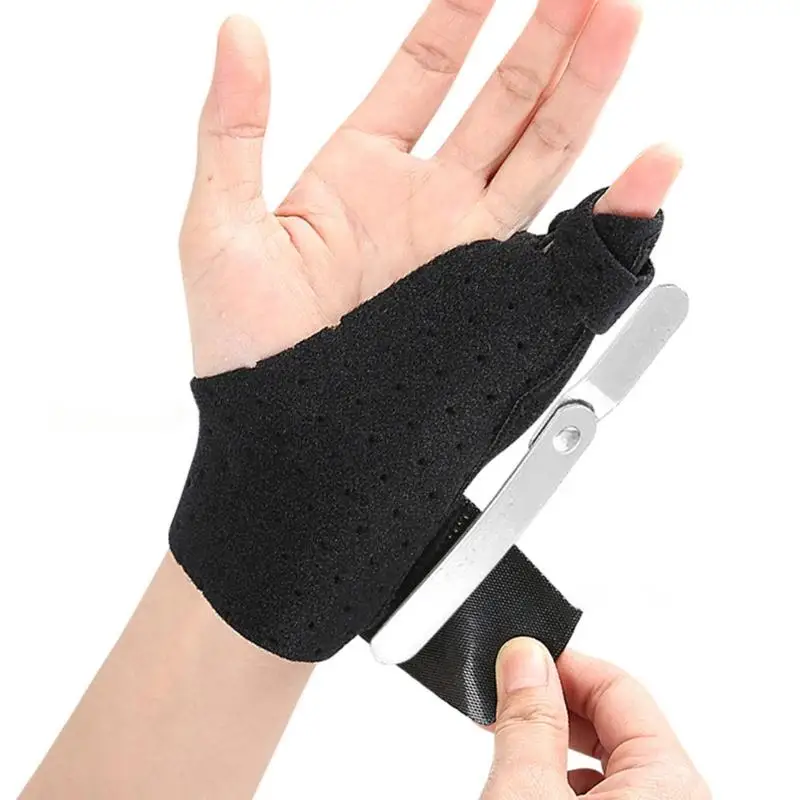 652F Flexible Wrist Stabiliser Finger Splint Sleeve For Gym Workouts Outdoor Sports