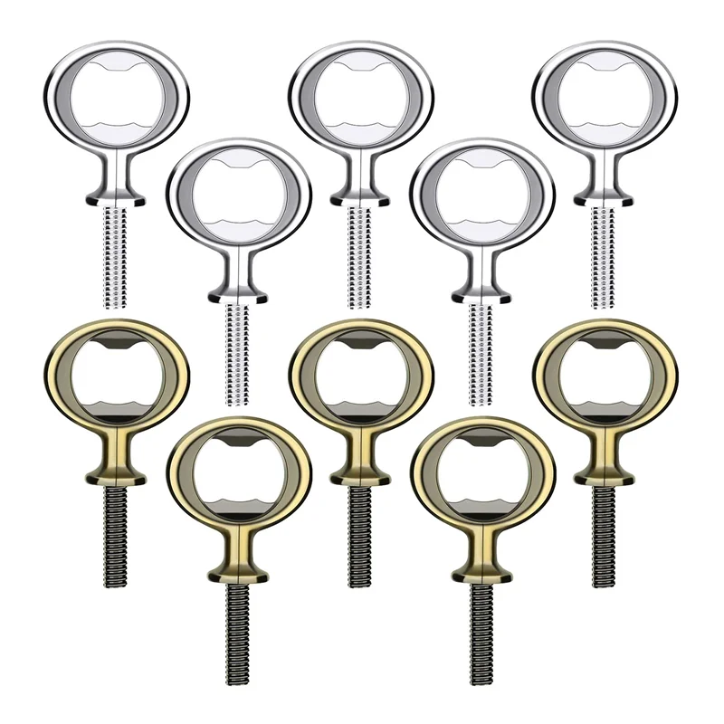 

F-CX-10Pcs Bottle Opener Blank DIY Beer Bottle Opener Stainless Steel Flat Bottle Opener Inserts Kit Beer Opener Hardware