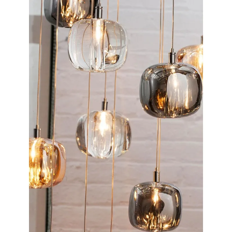

Postmodern crystal chandelier minimalist bedroom minimalist creative light luxury single head restaurant chandelier