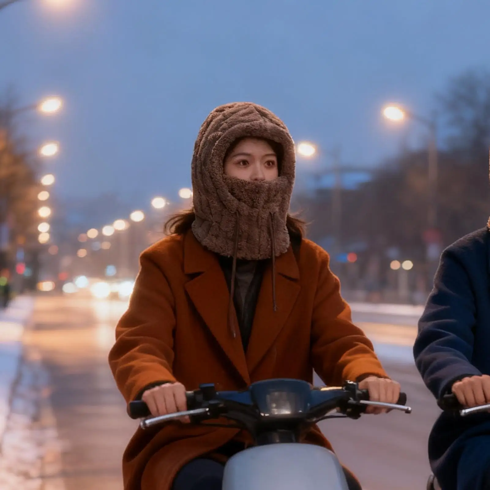 قبعة دافئة مقاومة للرياح الحرارية قابلة للتعديل غطاء رأس شتوي غطاء وجه للرقبة للتزلج في الهواء الطلق على الجليد والدراجات النارية وركوب الدراجات