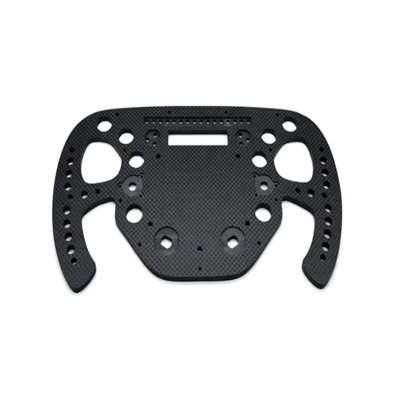 Carbon Fiber Racing Wheel Base 3K Carbon Fiber Plate CNC Machined Carbon Fiber Racing Wheel Base 3K Carbon Fiber Plate