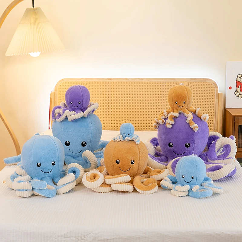 Miniso Adorable Realistic Octopus Plushie  Hilarious Octopus Toy Decor Perfect Birthday Present For Him Cuddly Cloth Doll