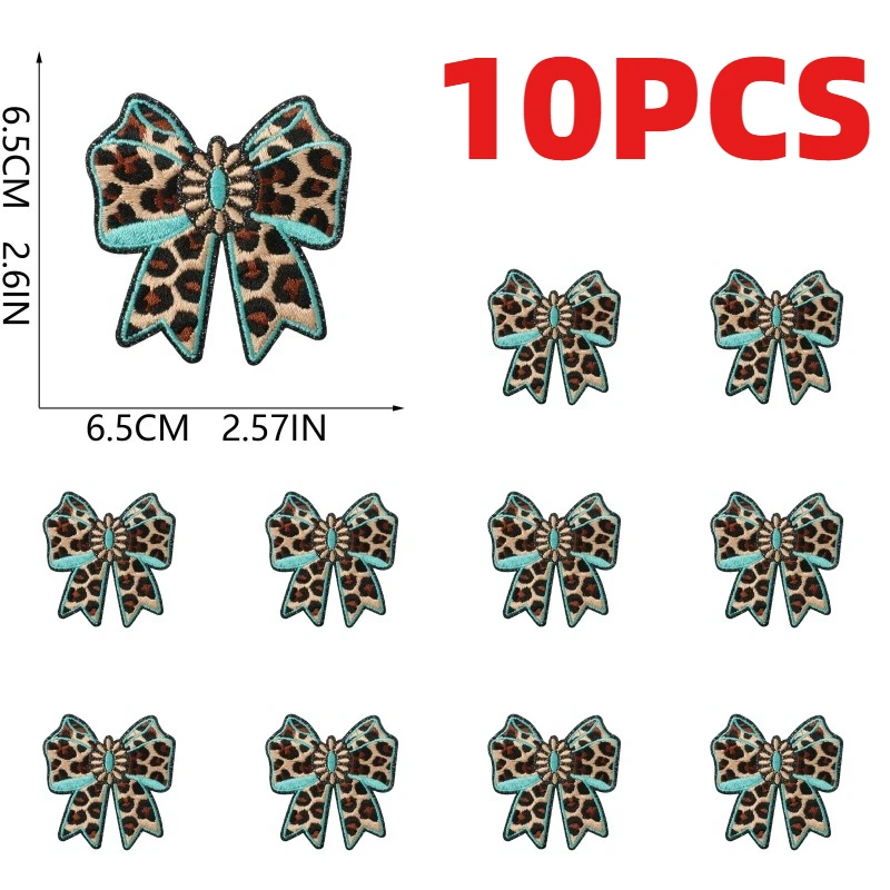 10PCS Bulk Blue Heavy Metal Denim Cross Embroidery Patches Agate Western Sticker For Bag Packaging Dress Decoration DIY